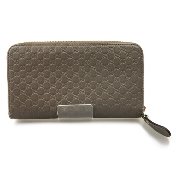 Gucci Guccissima Zip Around Long Wallet Gray - Picture 2 of 7